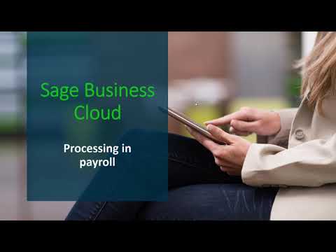 Sage Business Cloud Payroll (UK) - Processing your payroll