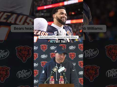 Bears head coach Ben Johnson loved what he saw from Caleb Williams in year two 😤