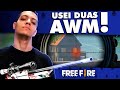 NÃO ADIANTA SECAR! CARREGUEI COM DUAS AWM! - FREE FIRE