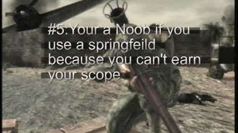 How to tell if your a Noob in COD:WaW