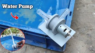 How To Make Water Pump With DC Motor