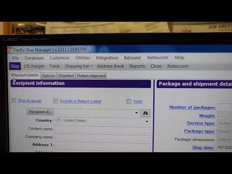 Reprint of FedEx Label