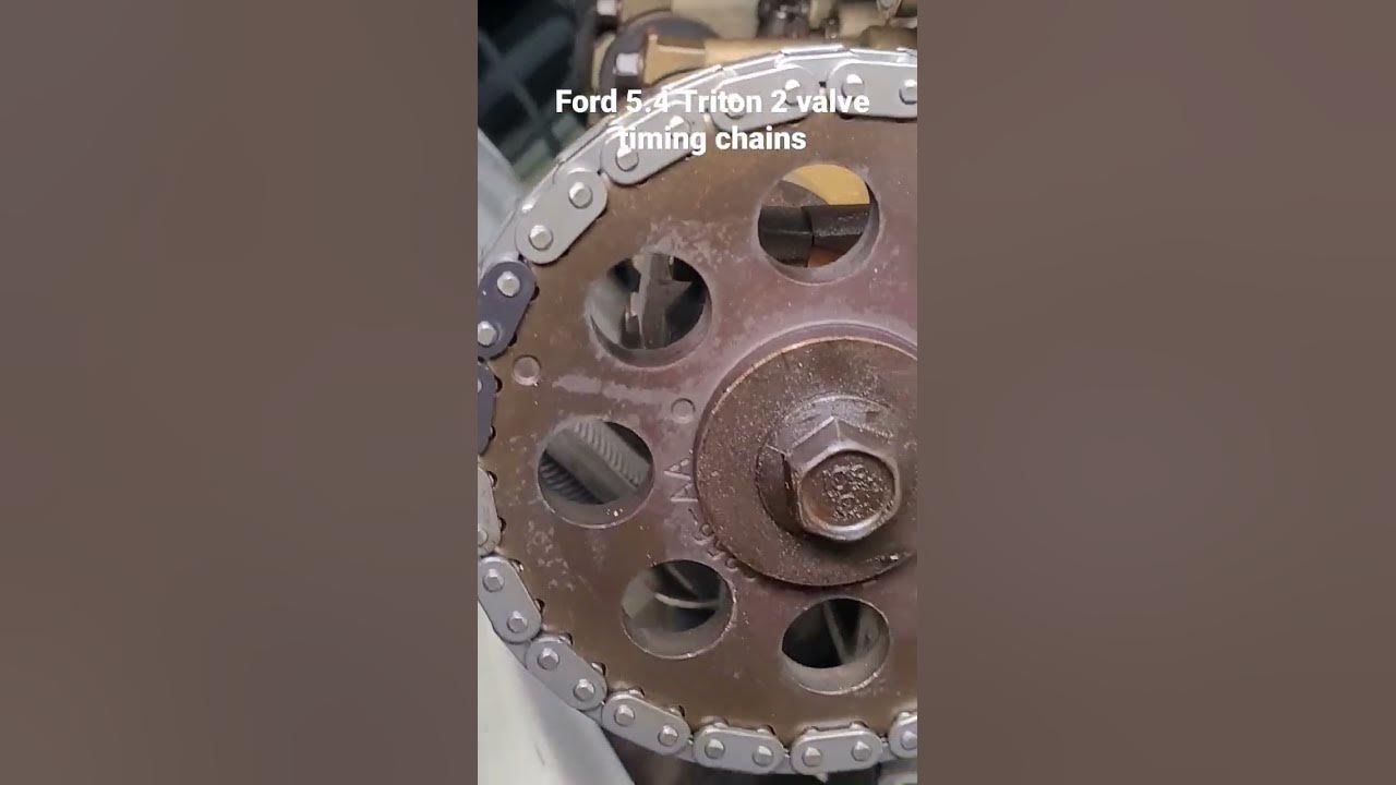 Ford 5 4 liter triton 2 valve timing chain marks and alignment youtube