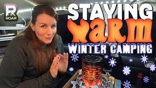 HOW TO STAY WARM IN WINTER WHILE CAMPING or LIVING IN A CAR | CC
