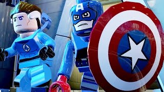 Captain America, Mister Fantastic - Lego Marvel Super Heroes Part 3