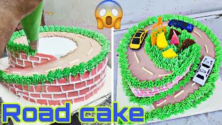 Cake decorating cars on the highway road || Road cakes || Awesome cakes design || cakes