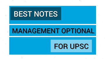 Best Management optional notes for UPSC | UPSC Management optional notes #upsc