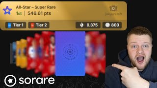 1st Place Sorare All Star Super Rare And I Won.....😮