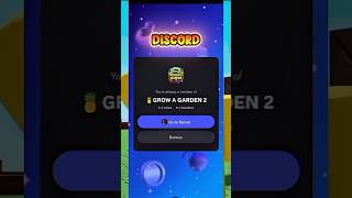 Grow A Garden 2 Discord Server. #growagarden #growagarden2 #fyp #shorts #roblox