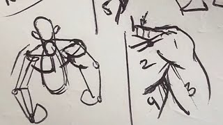 How to draw the upper body - simple anatomy basics. The compass method