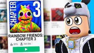 Rainbow Friends Bölüm 3 Oynadım!  Roblox