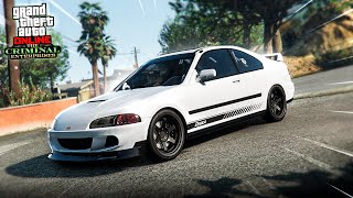 TUNANDO O NOVO CARRO DINKA KANJO SJ! (Honda Civic) GTA 5 Online The Criminal Enterprises