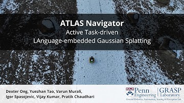 ATLAS Navigator: Active Task-driven LAnguage-embedded Gaussian Splatting