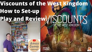 VIscounts of the West Kingdom - How to setup play and review board game * AmassGames *