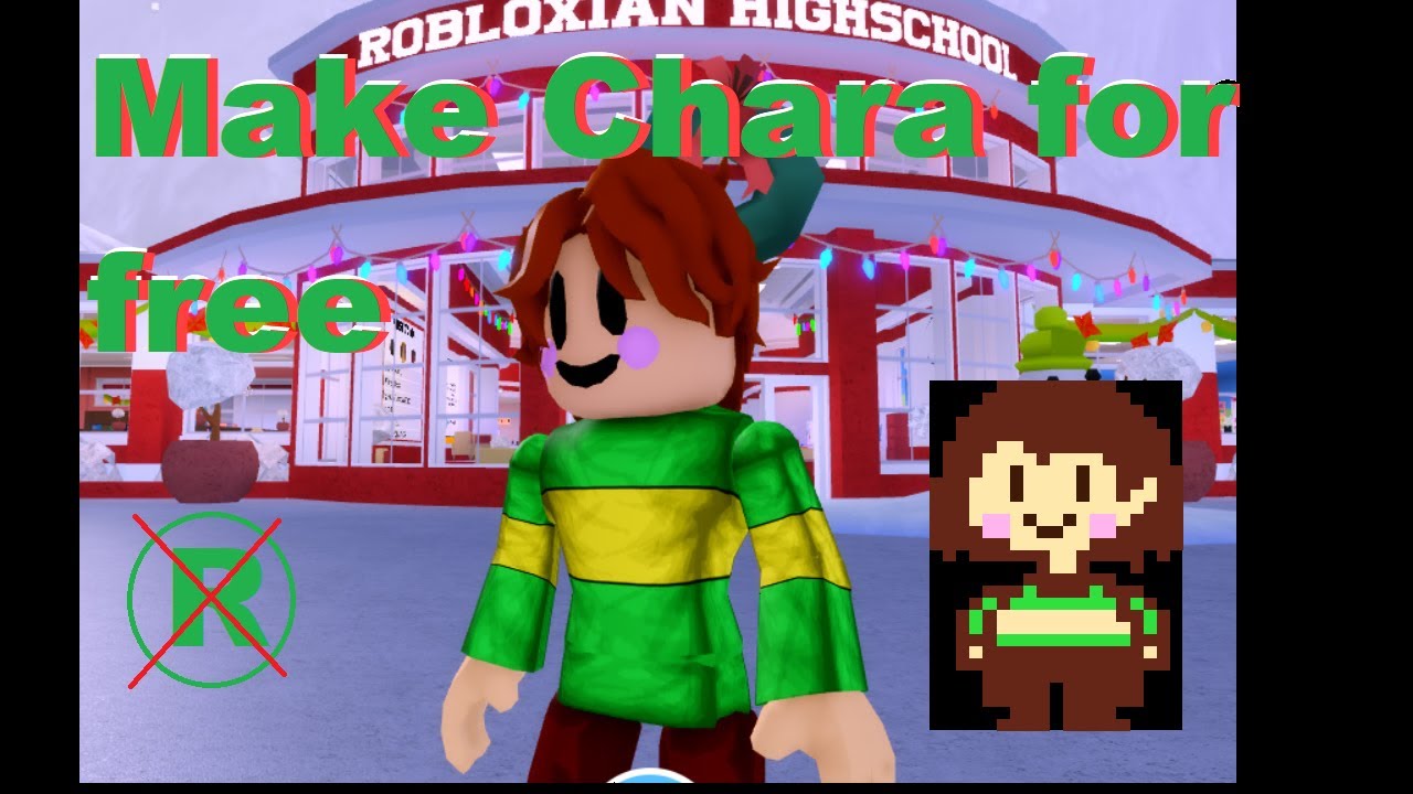 How To Make Chara In Robloxian High School For Free Read Desc Youtube - how to become chara in roblox