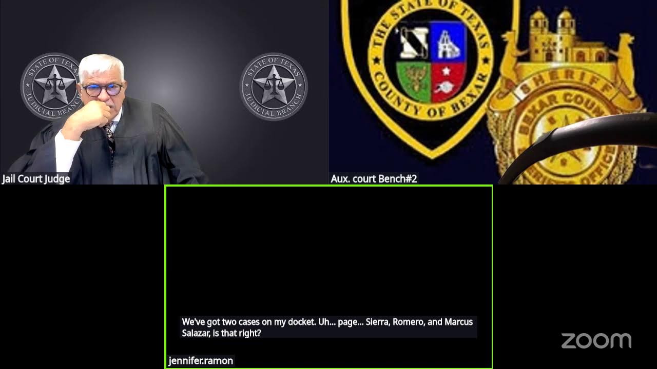 Jail Court Judge's Zoom Meeting - YouTube