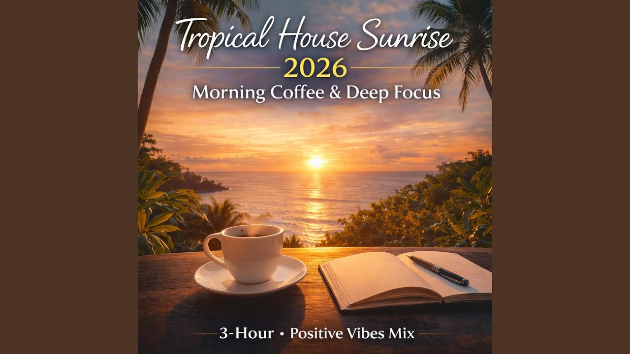 Tropical House Sunrise Beach Vacation 2 Hour Morning Coffee Deep Focus (Positive Vibes)