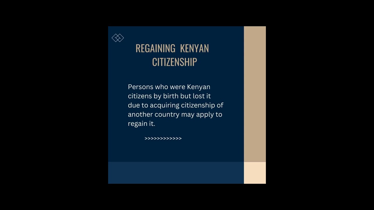Regaining Kenyan Citizenship