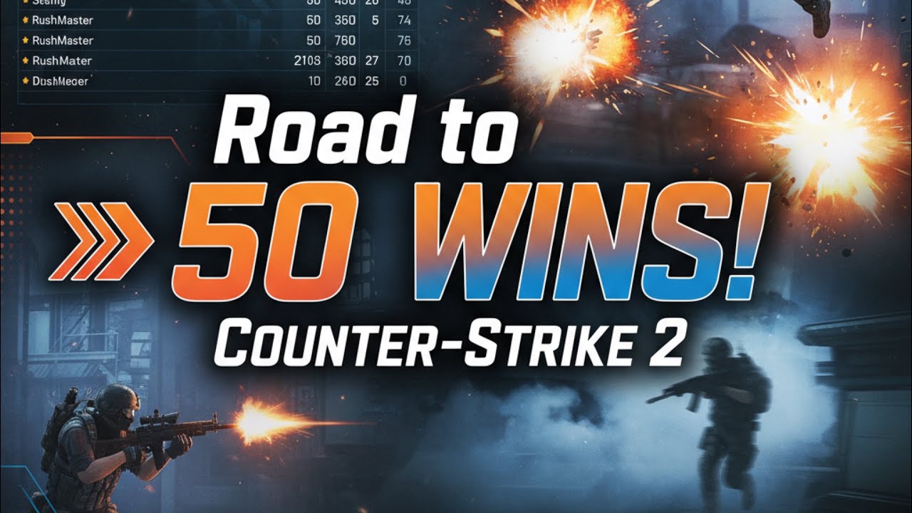 Counter Strike 2 road to 50 wins!
