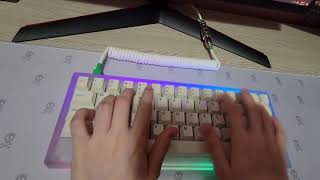 Ph60 With Novelkey Creams Typing Test Polycarbonate Hhkb
