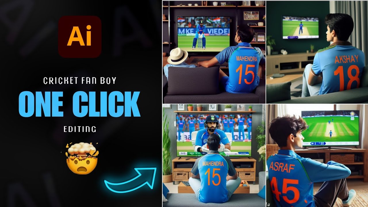 How To Make Viral Cricket Jersey Image With Own Name | New Cricket Tshirt Boy Tutorial Using AI