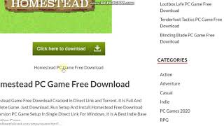 Homestead PC Game Free Download