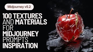 Midjourney 5.2 | 100 textures and materials for prompting inspiration