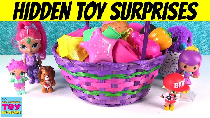 Giant Basket Of Surprise Eggs Openings Disney Frozen MLP Shopkins Fashems | PSToyReviews