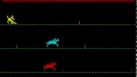 Орион-128, игра "Скачки" (Orion-128, Race)