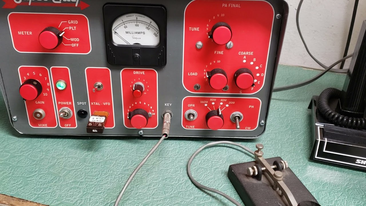 Globe "Super Chief" HF Transmitter Homebrew 20-160 meters