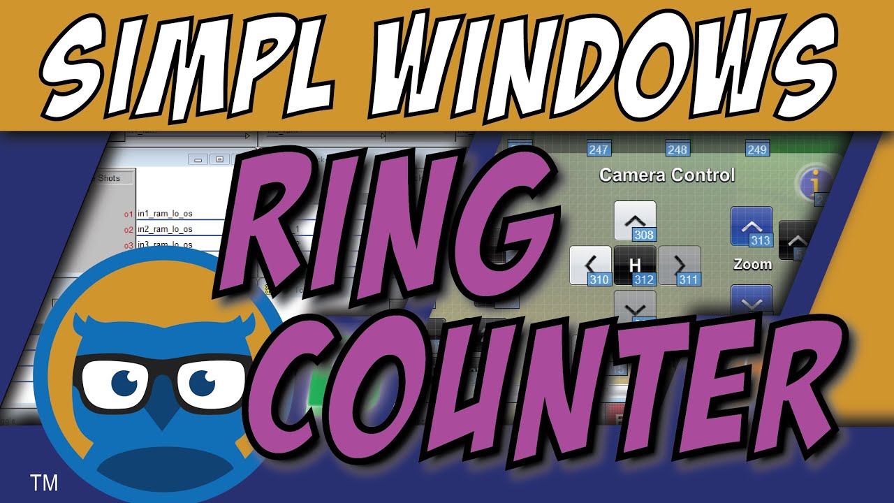 Window Ring Symbol Crestron SIMPL Windows RING COUNTER Symbol Tutorial - YouTube