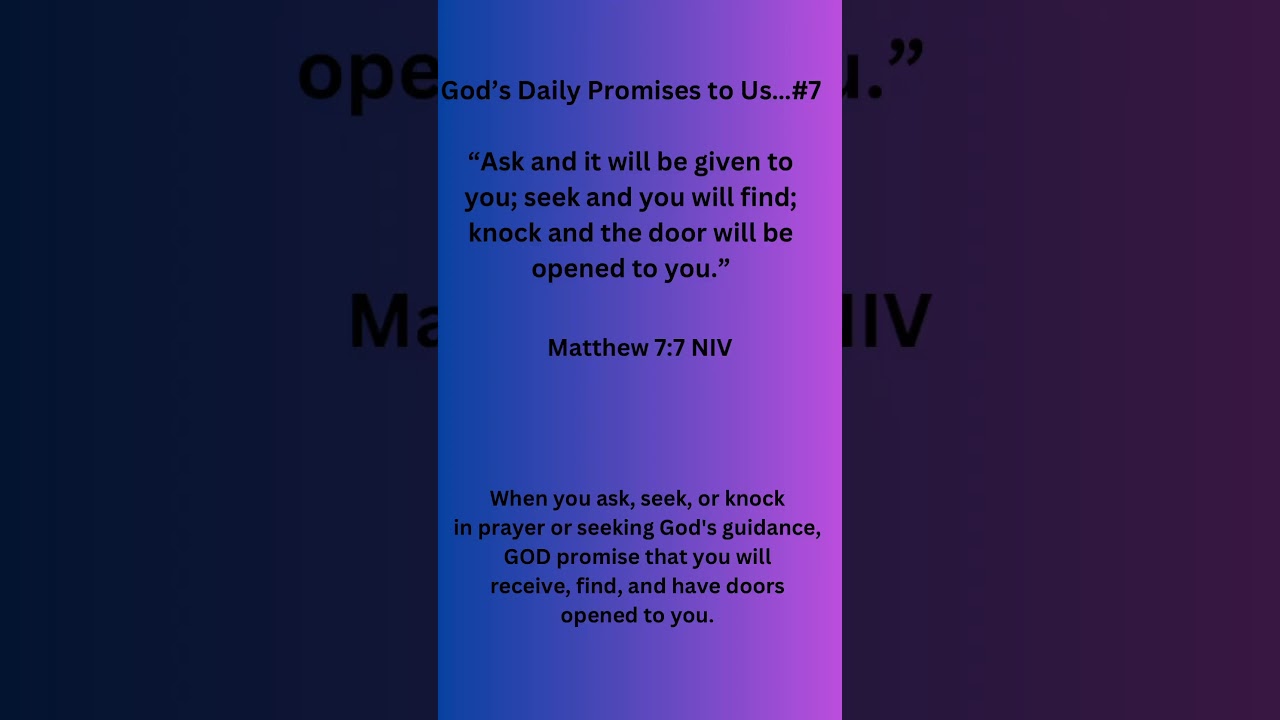 knock  The Daily Promise