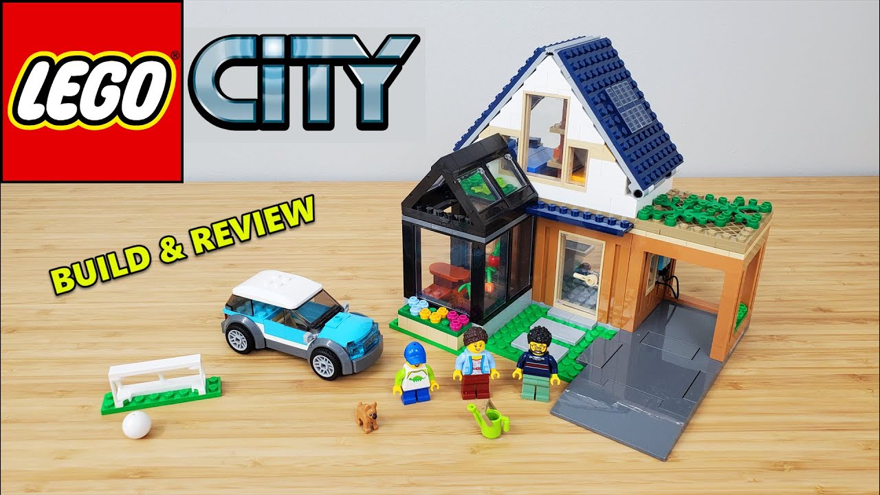 Family House & Electric Car #60398 | Build & Review - YouTube