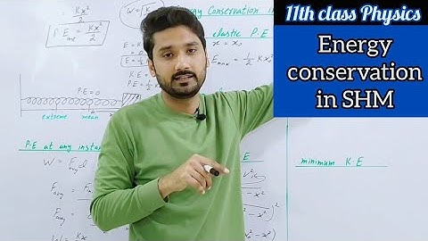 Energy conservation in SHM | class 11 physics | physics ka safar