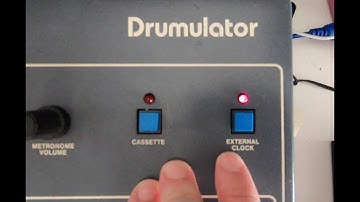 E-MU Drumulator audio clock slaved (no midi)