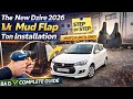 New Maruti Suzuki Dzire 2026 Mud Flap Installation | Swift Dzire Mud Guard Fitting