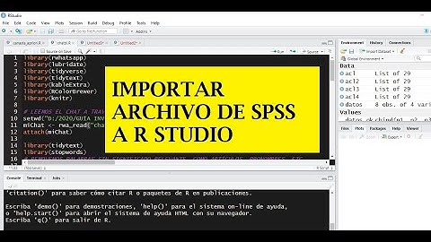 Importar archivo SPSS (.sav) a R Studio
