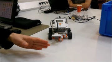 NXT robot obstakels uitwijken met Labview