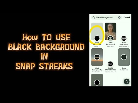 How To Use Black Background In Snap Streaks || Snapchat Tutorial