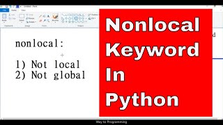 Celebrity PYTHON TUTORIAL: NONLOCAL SCOPE||NONLOCAL KEYWORD IN PYTHON|NONLOCAL VS GLOBAL|NONLOCAL VS LOCAL Profile