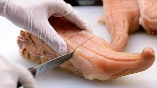 อาหารไทย - หางหมูทอด & ซุปหมู กรุงเทพมหานคร ประเทศไทย