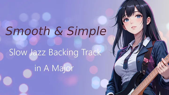 Slow Jazz Backing Track in A Major | 85 BPM | Smooth & Simple Groove