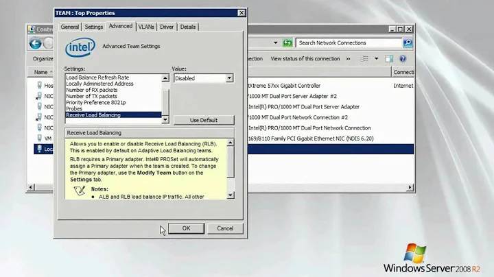 Nic Teaming with Windows Server 2008 Hyper-V