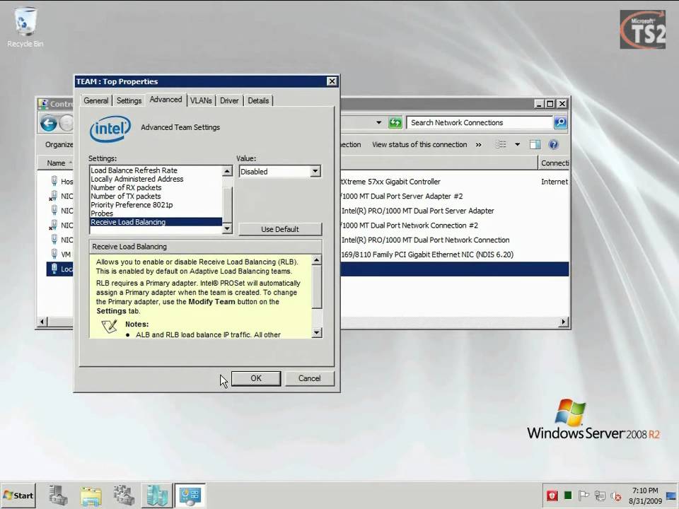 Nic Teaming With Windows Server 08 Hyper V Youtube