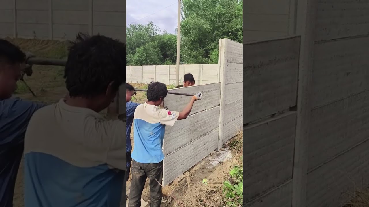 Pemasangan Pagar Beton Bertulang Pracetak - Metode dan Alat yang Baik Memudahkan Pekerjaan