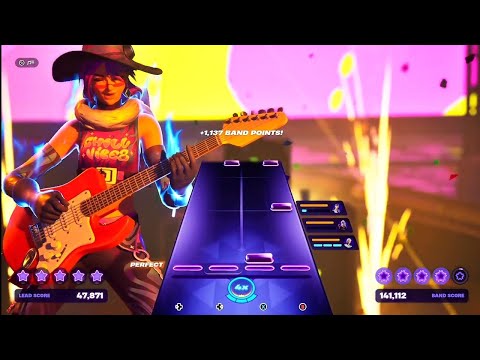 Fortnite Festival Xbox Series S Gameplay Heartbreaker Lead Guitar (Easy) Reverie Skin