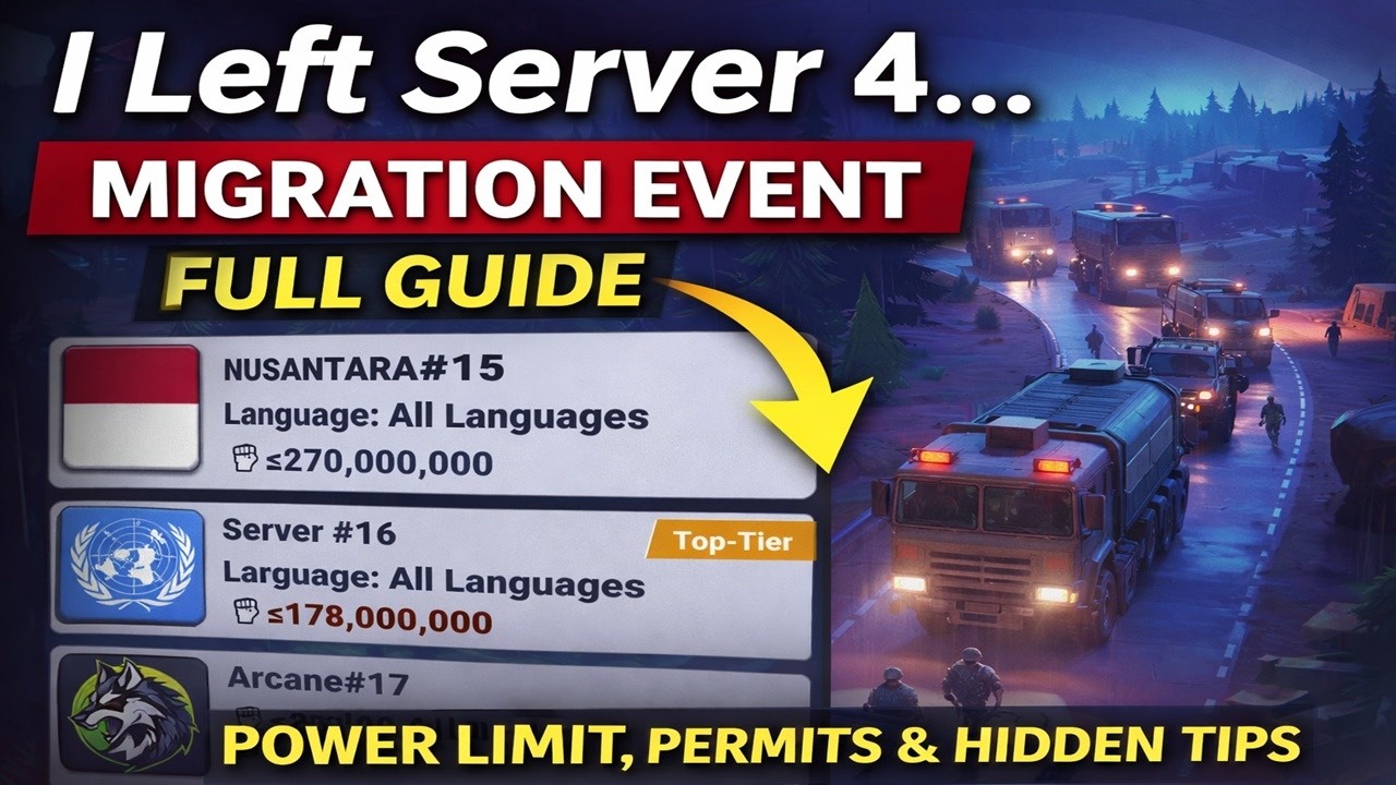Я покинул сервер 4… Полное руководство по событию миграции (лимиты мощности, разрешения и скрытые...