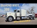 2022 Diamond White Peterbilt 389 Flattop! Available!