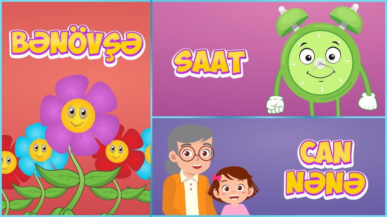 "Bənövşə” və  "Saat" mahnıları - Azərbaycan uşaq mahnıları