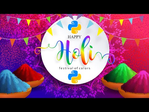 🎊🤘Enti babu python🐍 code ela kuda Raayocha...Super ra | Happy Holi Happy coding  తెలుగు లో #python